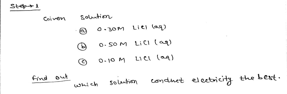 Chemistry homework question answer, step 1, image 1